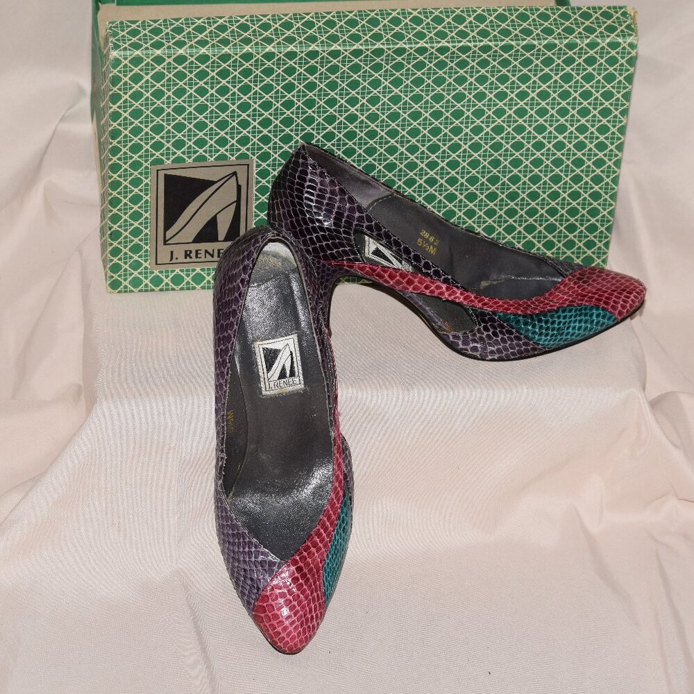 Fun Vintage Colorful Pumps